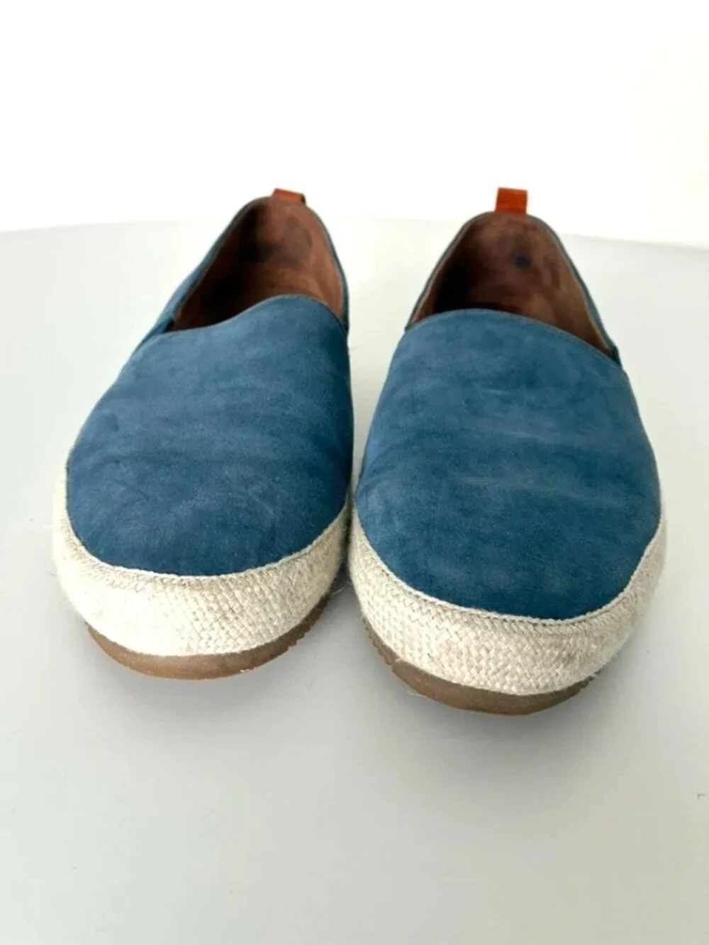 MULO men's blue suede espadrilles US size 11.5